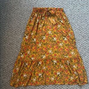 Rachel Zoe Floral Yellow Skirt